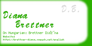 diana brettner business card
